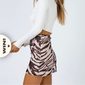 princess polly zebra skirt